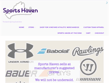 Tablet Screenshot of mvsportshaven.com